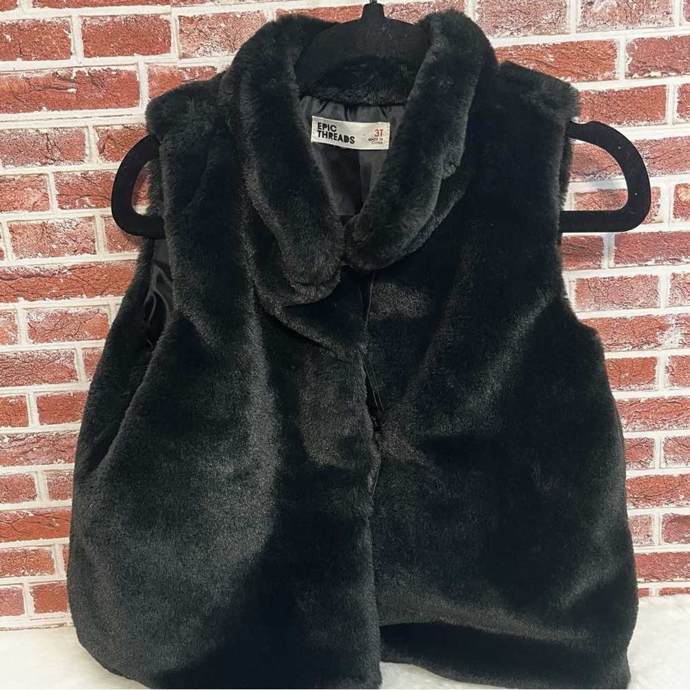 Epic Threads Toddler Faux Fur Vest Size 3T